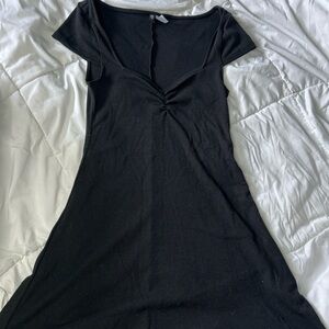 H&M Divided Black Ribbed Top